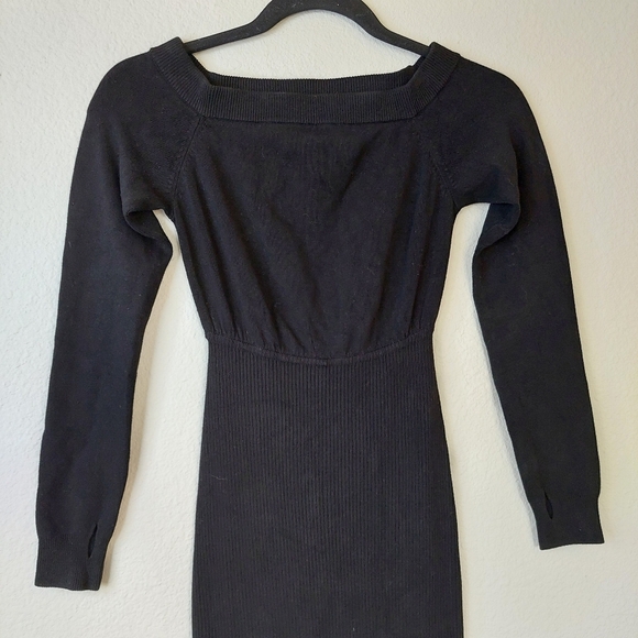 Michael Costello X Revolve Off Shoulder Bodycon Maxi‎ Dress in Black Size XS NWT - Picture 5 of 12